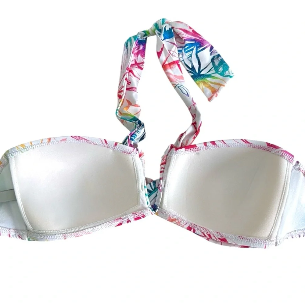 NWOT Tommy Bahama Rainbow Fronds Halter Bandeau Top